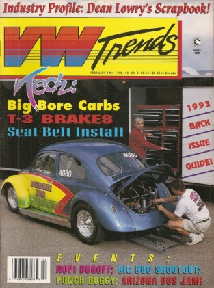 VW TRENDS 1994 FEB - NOPI, AZ BUS JAM, ’60 PANEL, PUNCH BUGGY, RACE CARBS